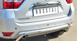 10 399 р. Защита заднего бампера (Ø42 мм волна, нержавейка) Russtal Nissan Terrano D10 дорестайлинг (2013-2016)  с доставкой в г. Новочеркасск. Увеличить фотографию 2