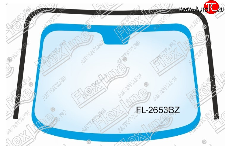 2 299 р. Молдинг лобового стекла FlexLine Nissan Tiida 1 седан C11 рестайлинг (2010-2014)  с доставкой в г. Новочеркасск