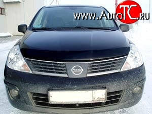 2 699 р. Дефлектор капота NovLine  Nissan Tiida  1 хэтчбэк (2004-2007) C11 дорестайлинг, Япония  с доставкой в г. Новочеркасск