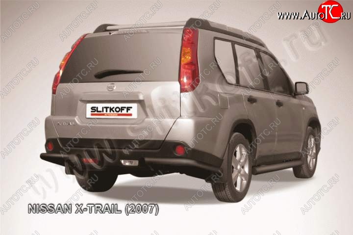 5 499 р. Уголки d57 Nissan X-trail 2 T31 дорестайлинг (2007-2011) (Цвет: серебристый)  с доставкой в г. Новочеркасск