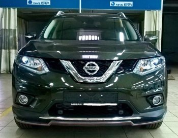 6 249 р. Накладка на передний бампер АвтоКрат  Nissan X-trail  3 T32 (2017-2022) рестайлинг (Неокрашенная)  с доставкой в г. Новочеркасск. Увеличить фотографию 2