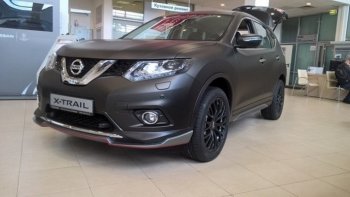 7 949 р. Пластиковые порожки АвтоКрат Nissan X-trail 3 T32 рестайлинг (2017-2022) (Неокрашенные)  с доставкой в г. Новочеркасск. Увеличить фотографию 2