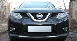 1 469 р. Сетка на бампер Russtal (черная) Nissan X-trail 3 T32 рестайлинг (2017-2022)  с доставкой в г. Новочеркасск. Увеличить фотографию 1