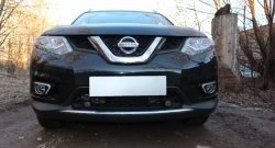 1 499 р. Сетка (под парктроник) на бампер Russtal (черная)  Nissan X-trail  3 T32 (2017-2022) рестайлинг  с доставкой в г. Новочеркасск. Увеличить фотографию 1