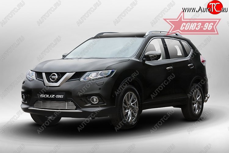 6 524 р. Декоративный элемент воздухозаборника Souz-96 (d10) Nissan X-trail 3 T32 рестайлинг (2017-2022)  с доставкой в г. Новочеркасск