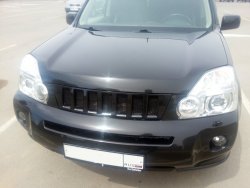 7 299 р. Решетка радиатора GENEFIELD Nissan X-trail 2 T31 дорестайлинг (2007-2011) (Неокрашенная)  с доставкой в г. Новочеркасск. Увеличить фотографию 2