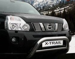 Декоративные вставки решетки радиатора Novline Nissan X-trail 2 T31 дорестайлинг (2007-2011)