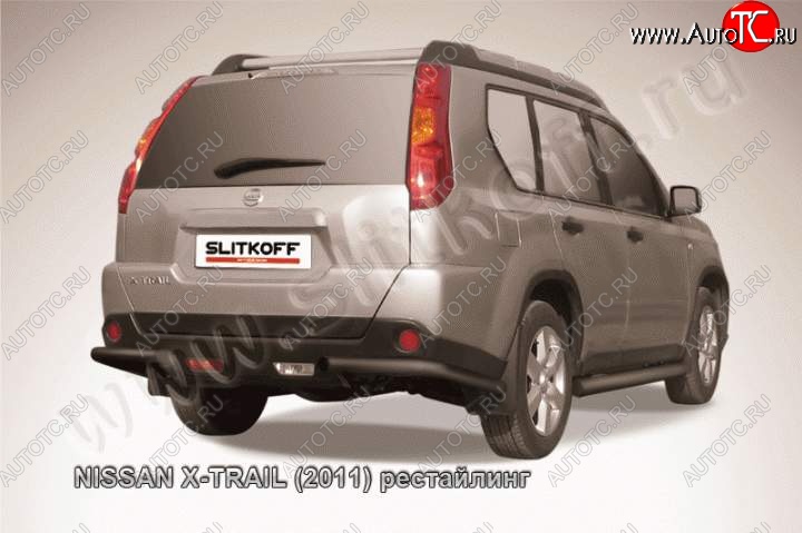 5 499 р. Уголки d57 Nissan X-trail 2 T31 дорестайлинг (2007-2011) (Цвет: серебристый)  с доставкой в г. Новочеркасск