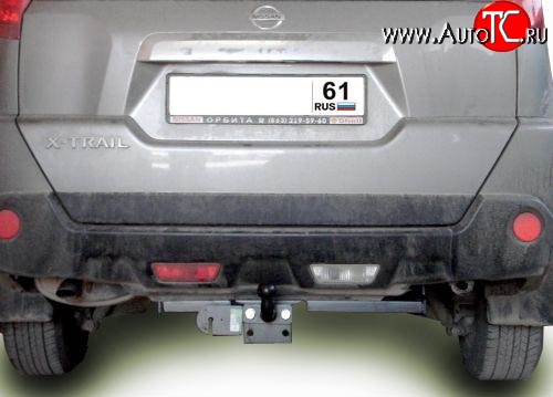 9 249 р. Фаркоп Лидер Плюс (до 1200 кг)  Nissan X-trail  2 T31 (2007-2011) дорестайлинг (Без электропакета)  с доставкой в г. Новочеркасск