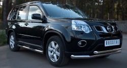 22 999 р. Защита переднего бампера (2 трубыØ76 и 63 мм, нержавейка) SLITKOFF  Nissan X-trail  2 T31 (2010-2015) рестайлинг  с доставкой в г. Новочеркасск. Увеличить фотографию 4