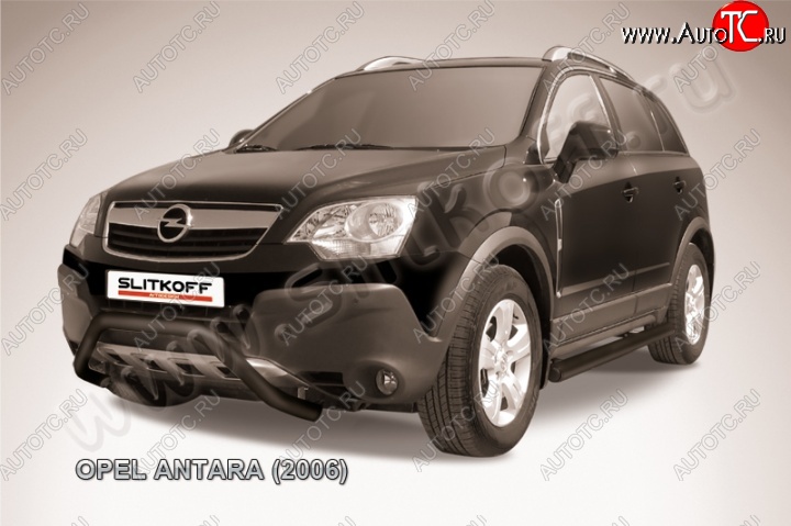 13 499 р. Кенгурятник d57 низкий мини Opel Antara (2006-2010) (Цвет: серебристый)  с доставкой в г. Новочеркасск