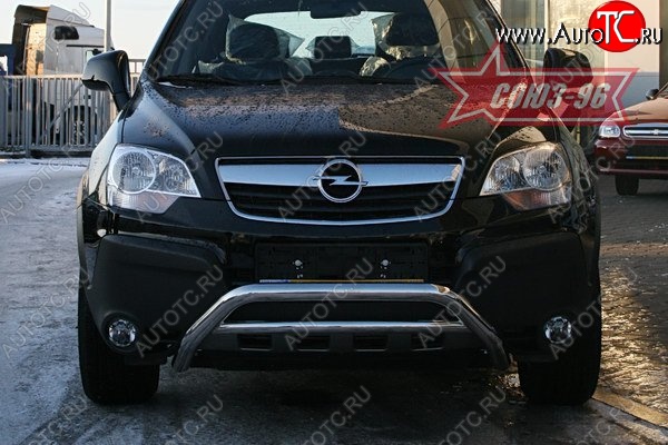 10 799 р. Защита переднего бампера Souz-96 (d60) Opel Antara (2006-2010)  с доставкой в г. Новочеркасск