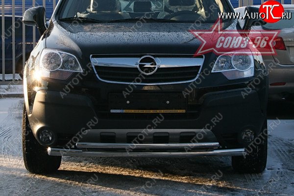 15 299 р. Защита переднего бампера двойная Souz-96 (d460/42)  Opel Antara (2006-2010)  с доставкой в г. Новочеркасск