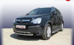 5 599 р. Одинарная защита переднего бампера из трубы диаметром 57 мм Slitkoff Opel Antara (2006-2010) (Цвет: нержавеющая полированная сталь)  с доставкой в г. Новочеркасск. Увеличить фотографию 1