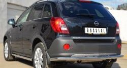 14 749 р. Одинарная защита заднего бампера из трубы диаметром 63 мм SLITKOFF  Opel Antara (2010-2015) рестайлинг  с доставкой в г. Новочеркасск. Увеличить фотографию 4