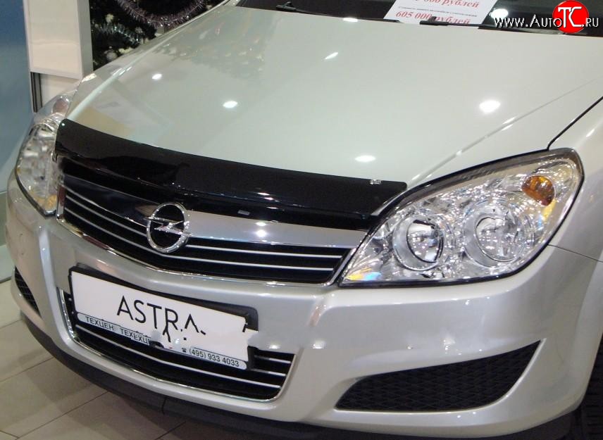 4 599 р. Дефлектор капота NovLine Opel Astra H универсал (2004-2007)  с доставкой в г. Новочеркасск