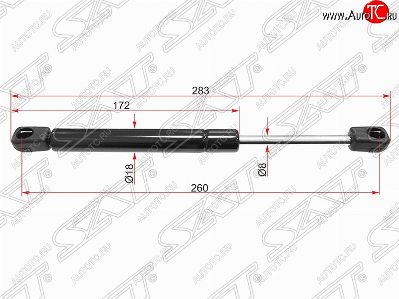 539 р. Газовый упор крышки багажника SAT  Opel Astra  H (2004-2015) седан дорестайлинг, универсал рестайлинг, хэтчбек 5дв рестайлинг  с доставкой в г. Новочеркасск