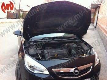 2 969 р. Упор капота MV-Tuning (одинарный)  Opel Astra  J (2009-2017) универсал дорестайлинг, хэтчбек 5 дв. дорестайлинг, универсал рестайлинг, хэтчбек 5 дв.  рестайлинг  с доставкой в г. Новочеркасск. Увеличить фотографию 1