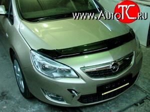 2 879 р. Дефлектор капота NovLine Opel Astra J хэтчбек 5 дв. дорестайлинг (2009-2012)  с доставкой в г. Новочеркасск