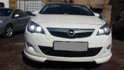 Накладка на передний бампер RIEGER Opel Astra J хэтчбек 5 дв.  рестайлинг (2012-2017)