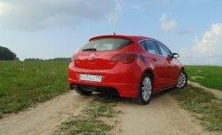 3 899 р. Накладка Sport на задний бампер Opel Astra J хэтчбек 5 дв.  рестайлинг (2012-2017) (Неокрашенная)  с доставкой в г. Новочеркасск. Увеличить фотографию 2