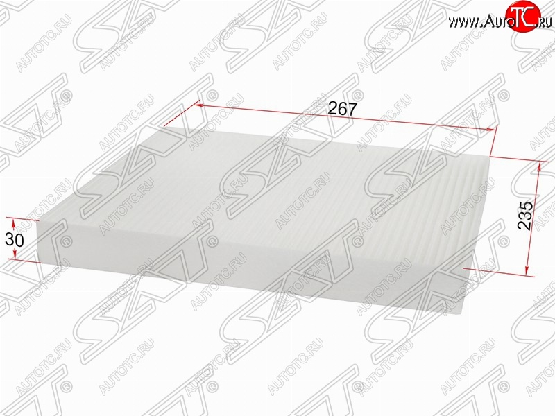 270 р. Фильтр салонный SAT (267х235х30 mm)  Opel Astra  G - Zafira ( A,  В)  с доставкой в г. Новочеркасск