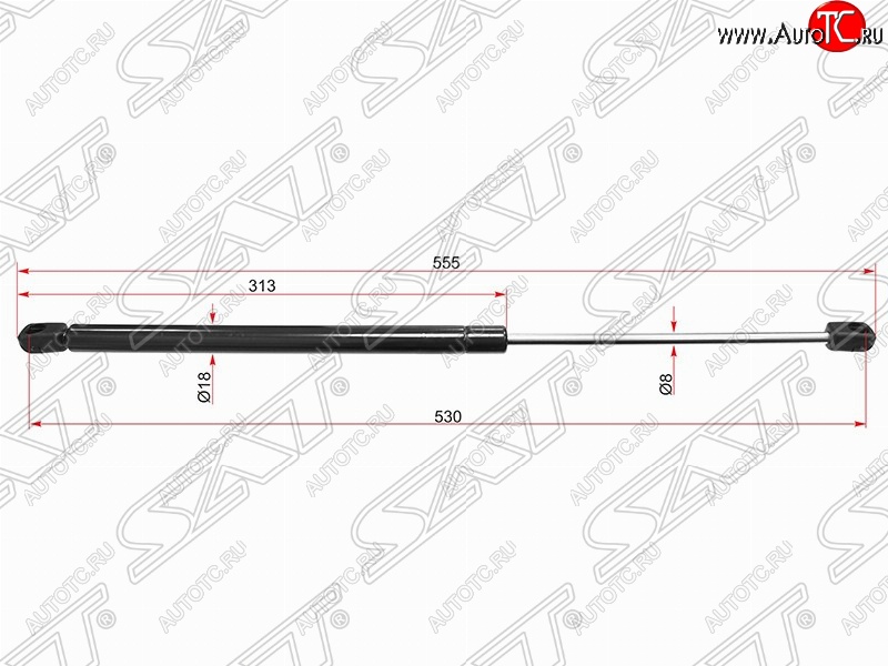 549 р. Газовый упор крышки багажника SAT  Opel Astra  G (1998-2005) седан  с доставкой в г. Новочеркасск