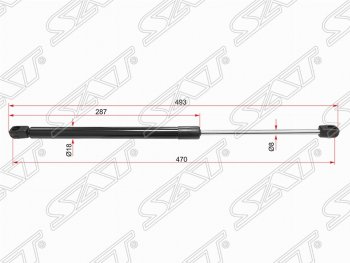 Газовый упор крышки багажника SAT Opel (Опель) Corsa (Корса)  C (2000-2006) C