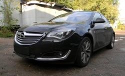 1 469 р. Сетка на бампер (рестайлинг) Russtal (черная) Opel Insignia A рестайлинг седан (2013-2017)  с доставкой в г. Новочеркасск. Увеличить фотографию 2