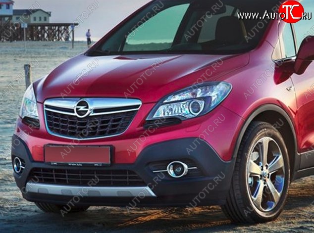 17 299 р. Накладка на передний бампер CT Opel Mokka  дорестайлинг (2012-2016) (Неокрашенная)  с доставкой в г. Новочеркасск