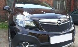 2 099 р. Нижняя сетка на бампер Russtal (черная) Opel Mokka  дорестайлинг (2012-2016)  с доставкой в г. Новочеркасск. Увеличить фотографию 4