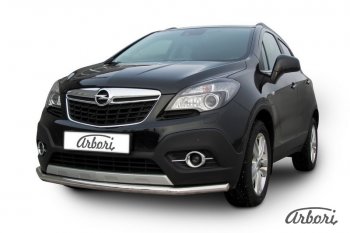 12 149 р. Защита переднего бампера Arbori (нержавейка, 1 труба d57 mm). Opel Mokka  дорестайлинг (2012-2016)  с доставкой в г. Новочеркасск. Увеличить фотографию 2