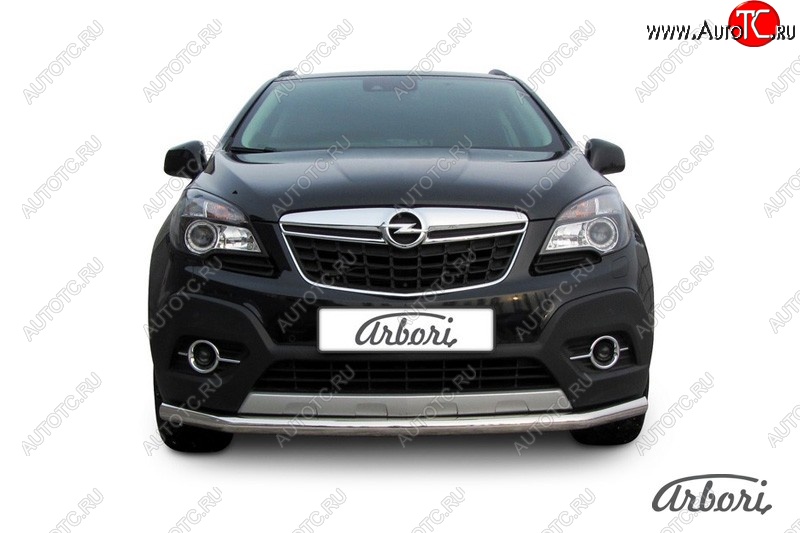 12 149 р. Защита переднего бампера Arbori (нержавейка, 1 труба d57 mm). Opel Mokka  дорестайлинг (2012-2016)  с доставкой в г. Новочеркасск