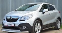 13 699 р. Одинарная защита переднего бампера диаметром 63 мм SLITKOFF Opel Mokka  дорестайлинг (2012-2016)  с доставкой в г. Новочеркасск. Увеличить фотографию 4