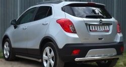 11 699 р. Одинарная защита заднего бампера из трубы диаметром 63 мм SLITKOFF  Opel Mokka (2012-2016)  дорестайлинг  с доставкой в г. Новочеркасск. Увеличить фотографию 4