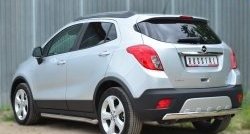 14 299 р. Защита заднего бампера (Ø75x42 мм, нержавейка) Russtal Opel Mokka  дорестайлинг (2012-2016)  с доставкой в г. Новочеркасск. Увеличить фотографию 4