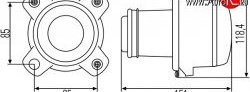 5 649 р. Модуль ближнего света Hella 1BL 008 193-001 c линзой Audi A3 8PA хэтчбэк 5 дв. 1-ый рестайлинг (2004-2008) (Без пыльника)  с доставкой в г. Новочеркасск. Увеличить фотографию 2