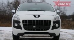 14 309 р. Одинарная защита переднего бампера диаметром трубы 60 мм Souz-96 Peugeot 3008 дорестайлинг (2009-2013)  с доставкой в г. Новочеркасск. Увеличить фотографию 2