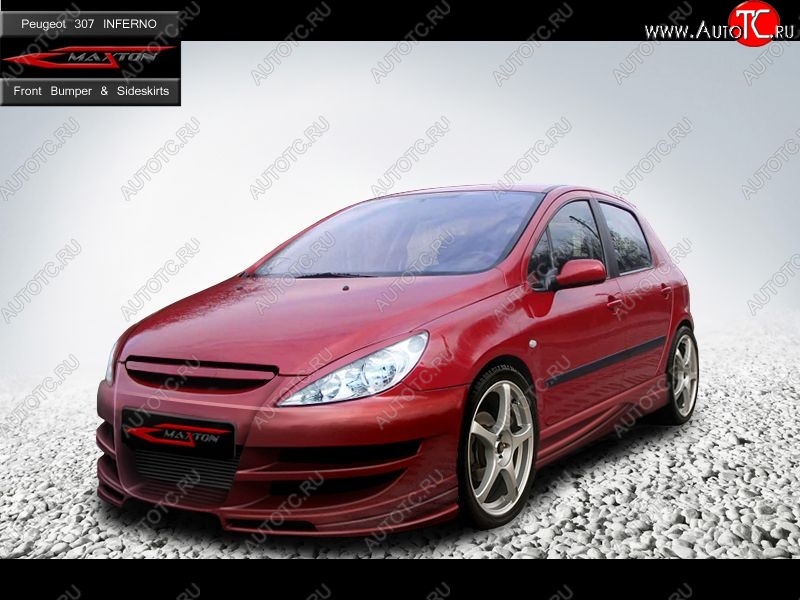 27 699 р. Передний бампер Inferno Peugeot 307 универсал дорестайлинг (2001-2005)  с доставкой в г. Новочеркасск