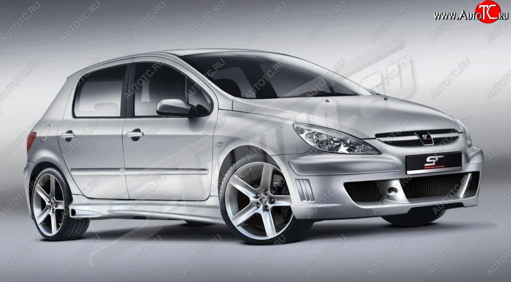 26 599 р. Передний бампер ST Peugeot 307 универсал дорестайлинг (2001-2005)  с доставкой в г. Новочеркасск