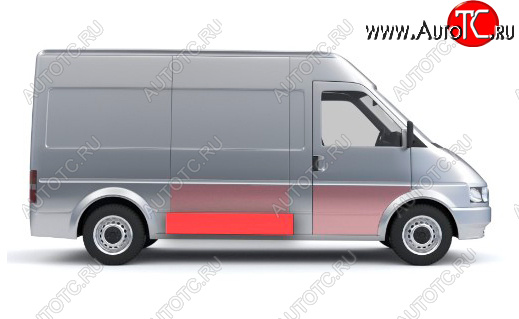 1 489 р. Правая средняя нижняя боковая панель (ремонтная) Wisentbull Fiat Ducato 244 (2002-2012)  с доставкой в г. Новочеркасск