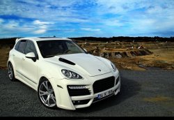 42 299 р. Пластиковый капот TECHART MAGNUM Porsche Cayenne 958 (2010-2014) (Неокрашенный)  с доставкой в г. Новочеркасск. Увеличить фотографию 6