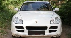 1 599 р. Реснички на фары RA Porsche Cayenne 955 (2002-2006) (Неокрашенные)  с доставкой в г. Новочеркасск. Увеличить фотографию 3