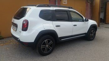 3 999 р. Накладки на двери Petroil Tuning  Renault Duster  HS (2010-2015) дорестайлинг (Тисненый пластик)  с доставкой в г. Новочеркасск. Увеличить фотографию 1