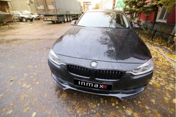 12 999 р. Юбка переднего бампера (Sport,Luxury, SE) INMAX  BMW 3 серия ( F30,  F31) (2015-2018) седан рестайлинг, универсал рестайлинг (неокрашенная)  с доставкой в г. Новочеркасск. Увеличить фотографию 3