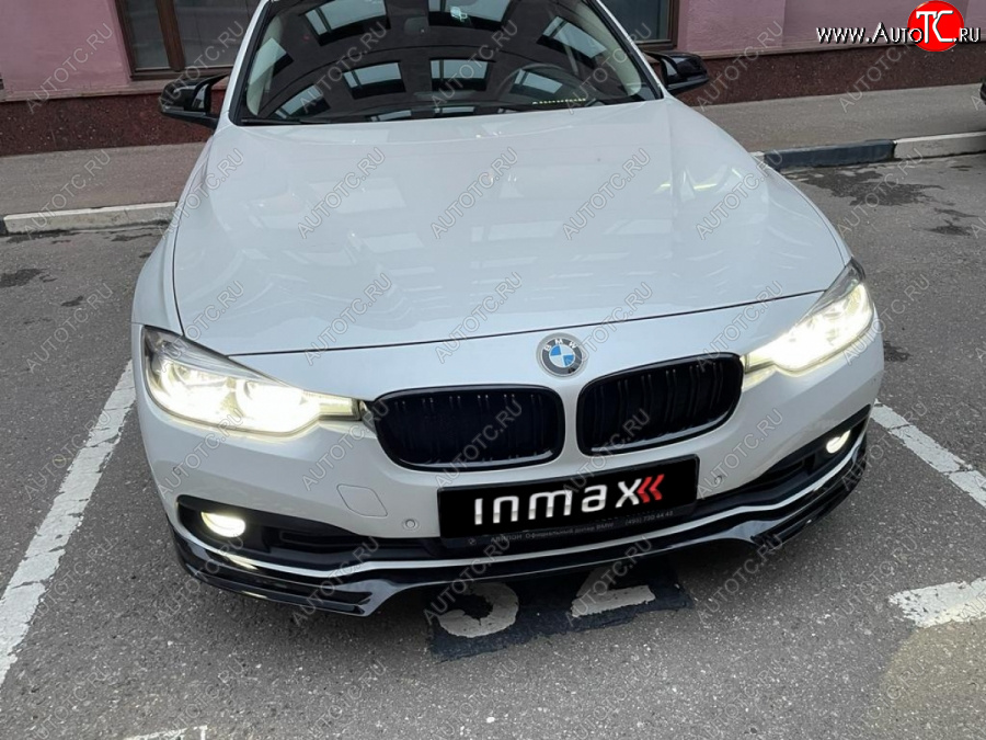 12 999 р. Юбка переднего бампера (Sport,Luxury, SE) INMAX  BMW 3 серия ( F30,  F31) (2015-2018) седан рестайлинг, универсал рестайлинг (неокрашенная)  с доставкой в г. Новочеркасск