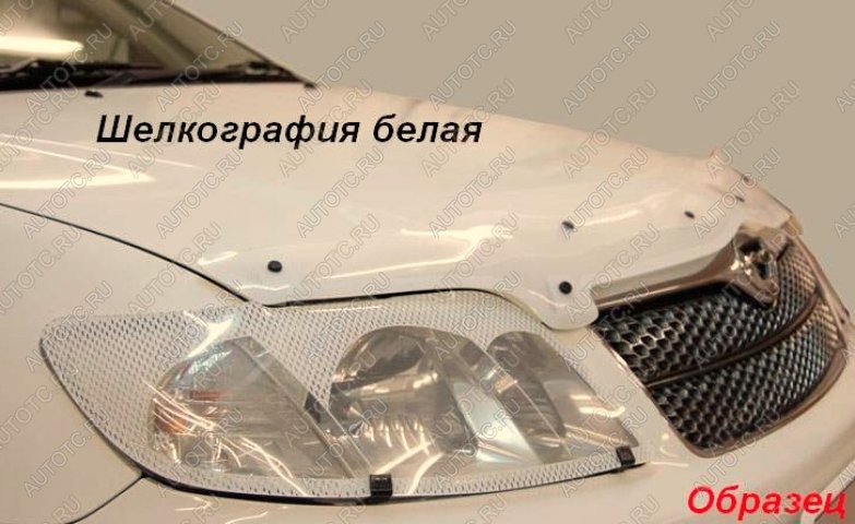 2 369 р. Дефлектор капота (рынок Японии) CA-Plastic  Suzuki Escudo  YEA1S,YD21S,YE21S (2015-2025) дорестайлинг, рестайлинг (серия Шелкография белая)  с доставкой в г. Новочеркасск