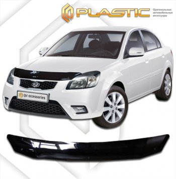 Дефлектор капота CA-Plastic KIA Rio 2 JB дорестайлинг седан (2005-2009)