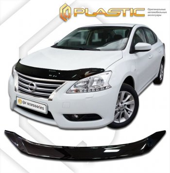 Дефлектор капота CA-Plastic Nissan (Нисан) Bluebird Sylphy (блюбёрд)  седан (2012-2024) седан NB17