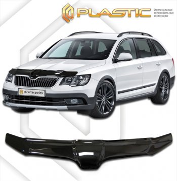 Дефлектор капота CA-Plastic Skoda Superb (B6) 3T лифтбэк рестайлинг (2013-2015)